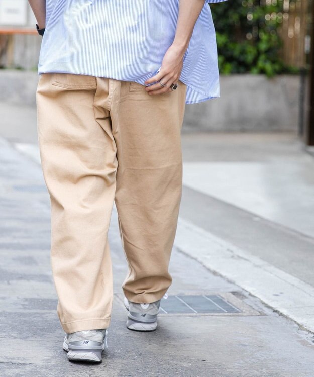 WEGO 【ユニセックス着用ITEM/手洗い可】バギーパンツ ベージュ