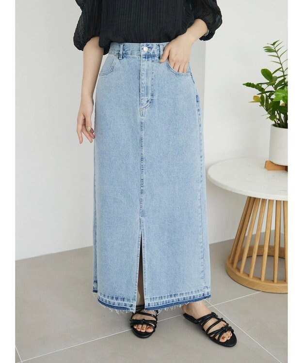 Green Parks ・ＥＬＥＮＣＡＲＥ　ＤＵＥ　デニムロングスカート