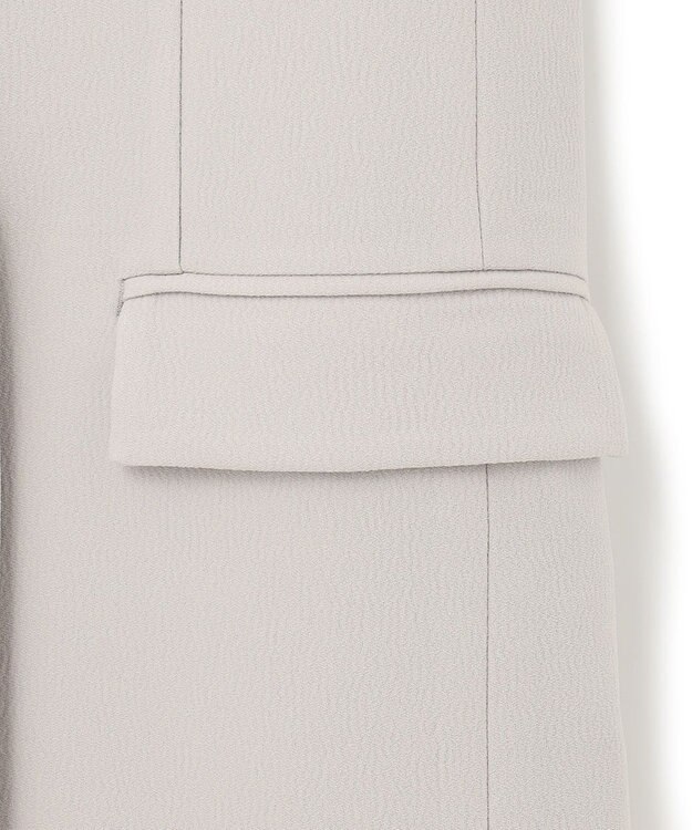 ICB 【WEB限定・洗える】BackSatinGeorgette ノーカラージレ ベージュ系