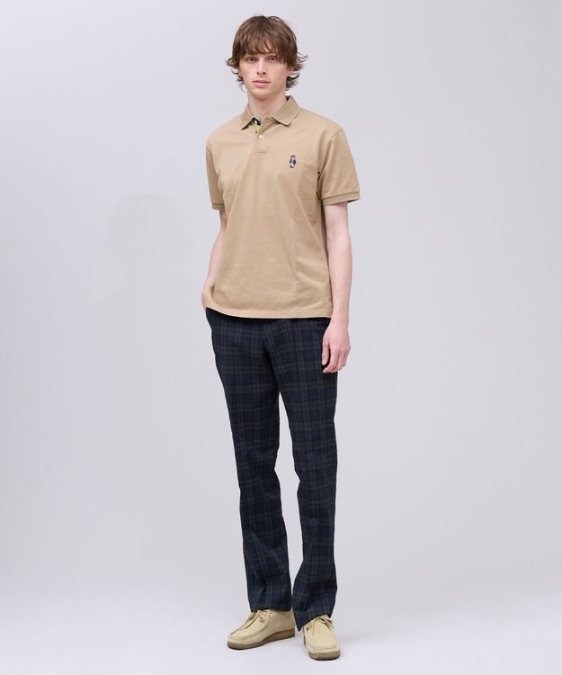 J.PRESS MEN クールマックスサッカー ステムテーパードパンツ ネイビー系3