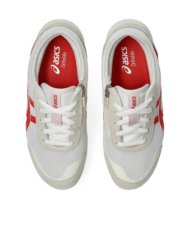 ASICS WALKING ハダシウォーカー レディース 3E相当 ホワイト×レッド