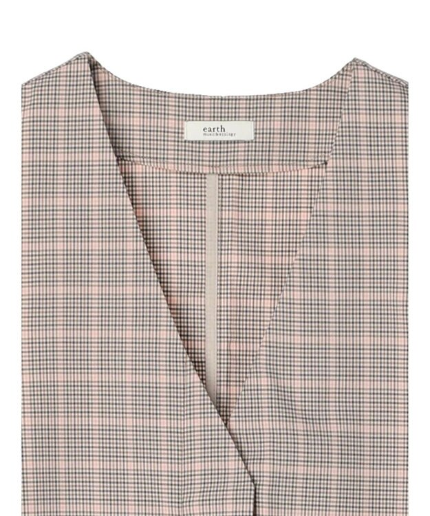 earth music&ecology フロントジップジャンスカ Glen Check