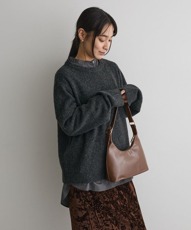 CRAFT STANDARD BOUTIQUE バンドカラーシャツ Charcoal Gray
