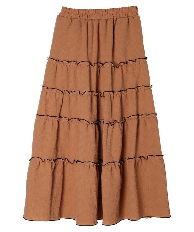 Green Parks ・SUGAR SPOON メローティアードスカート Orange