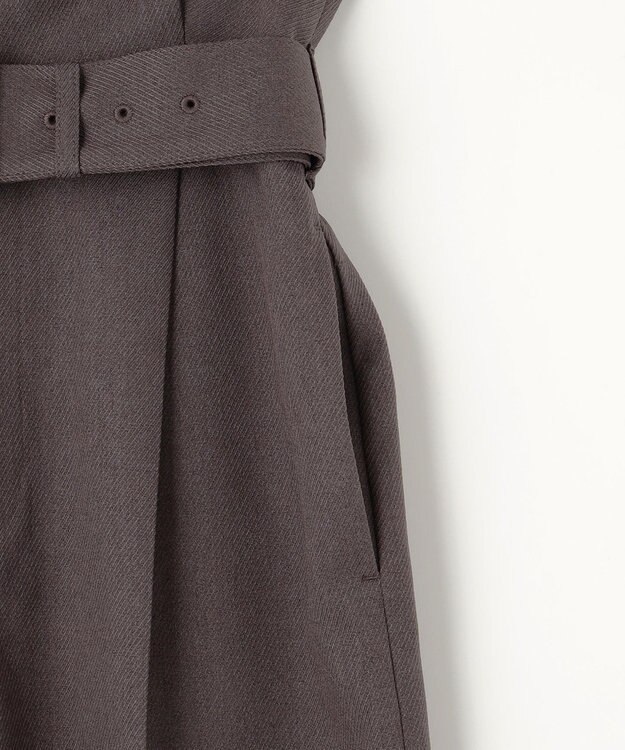 ANY SIS 【BAILA12月号掲載・貴島明日香さんコラボ】ハイカットリターン ワイドパンツ モカグレー