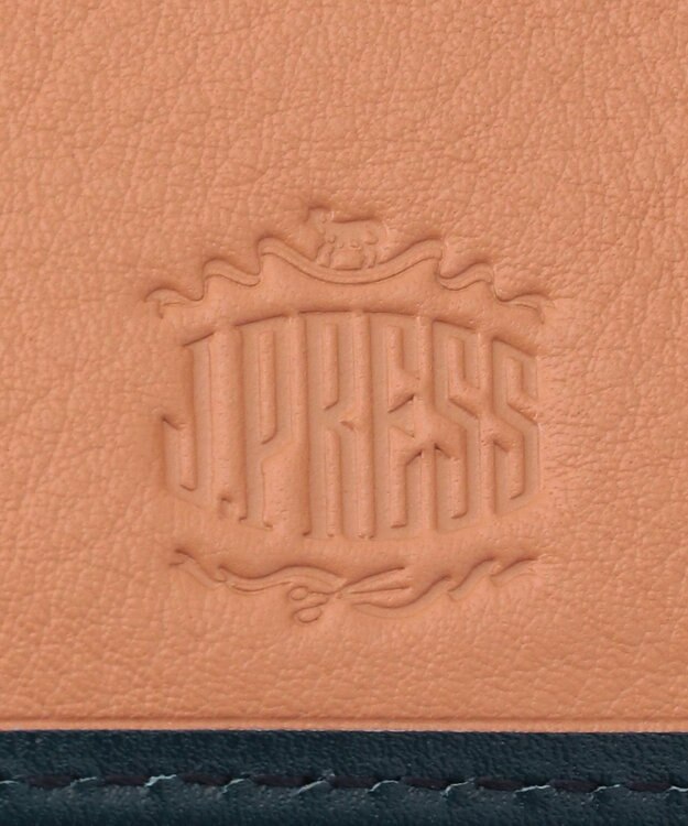 J.PRESS MEN 【MORPHO×J.PRESS】スムースヌメ 二つ折り財布 ネイビー系