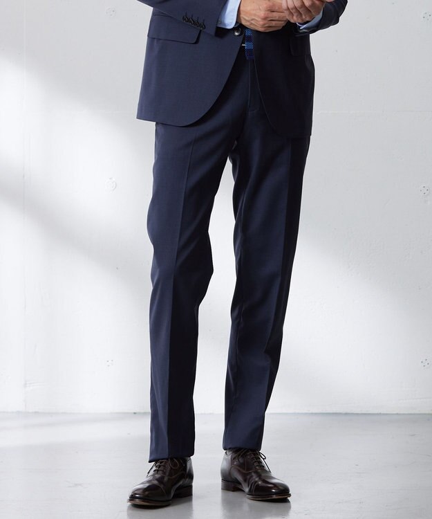 J.PRESS MEN 【J.PRESS MOVING】REDA ACTIVE スポーツツイスト スラックス ダルブルー系