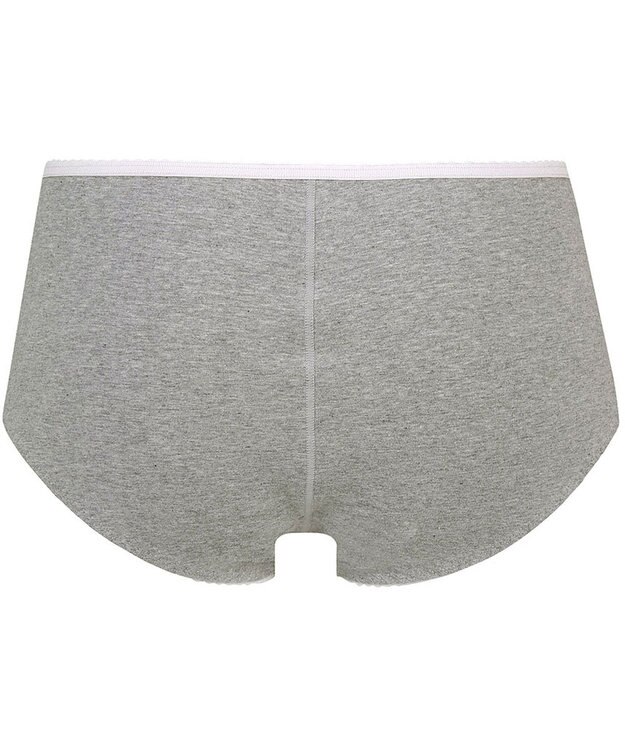 Wing ジュニア ショーツ Wing Teen おしりにくいこみにくい ズレ上がりにくい(裾) 綿混素材(身生地部) 【non!PKパンツ】 はきこみ丈あさめ RJ3305 ウイング／ワコール グレー