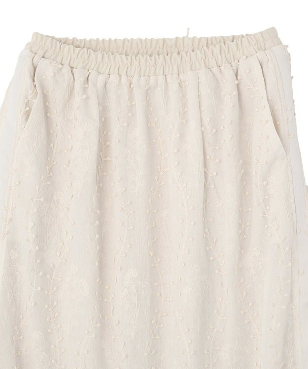 Green Parks ３Ｄレース刺しゅうスカート Ecru