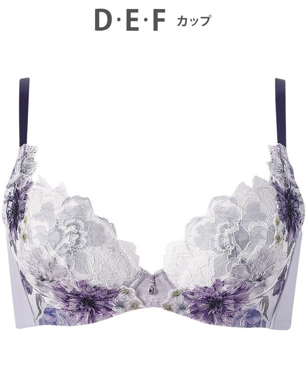 WACOAL ブラジャー 【ハグするブラ】 体温を感知してカラダになじむ 谷間メイク 脇高設計 レディース BXB478 /ワコール グレー