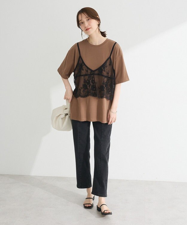 Green Parks 接触冷感ストレッチスキニーパンツ Black