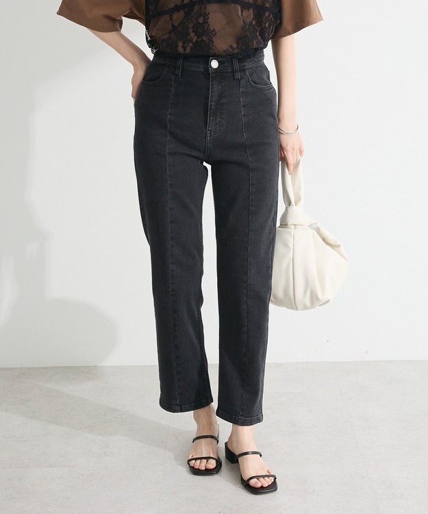 Green Parks 接触冷感ストレッチスキニーパンツ Black