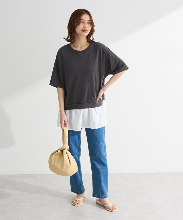 Green Parks 接触冷感ストレッチスキニーパンツ Indigo