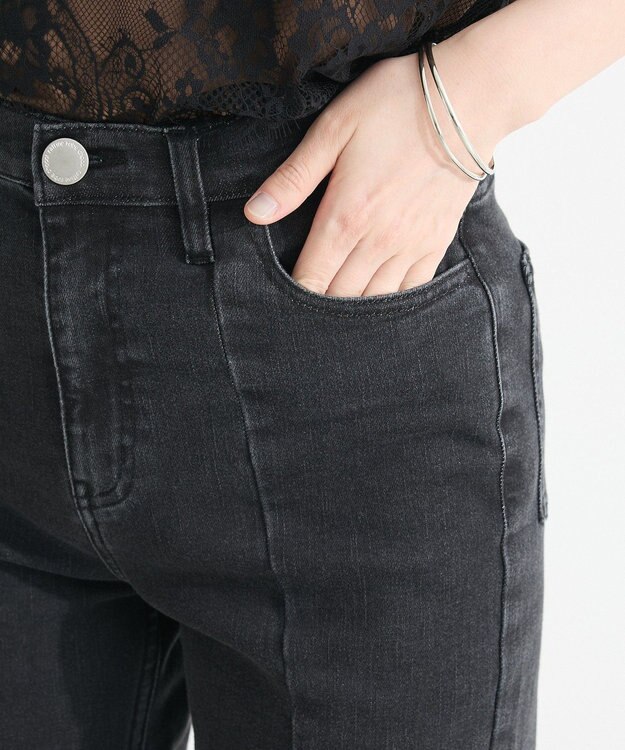 Green Parks 接触冷感ストレッチスキニーパンツ Black