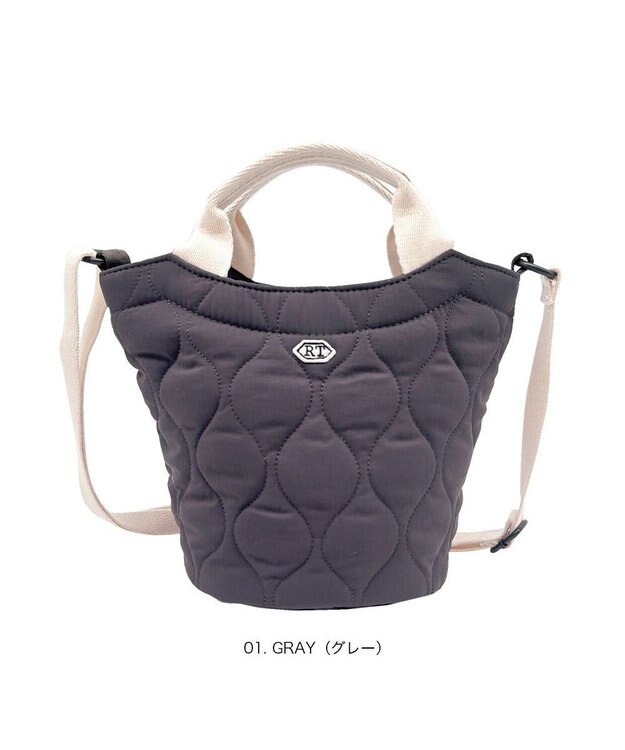 ROOTOTE 3632【軽量コンパクト】SN.べビール―.2way.ミリタリーキルト-A 01：グレー
