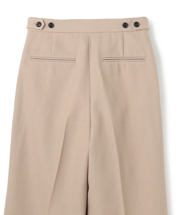BEIGE， BUNNELL / ウールタブボタンストレートパンツ L.Taupe
