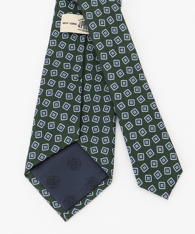 J.PRESS MEN 【ADAMLEY】ブロック小紋 ネクタイ グリーン系7
