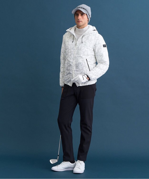 23区GOLF 【MEN】トリコットボンディングテーパードパンツ ブラック系