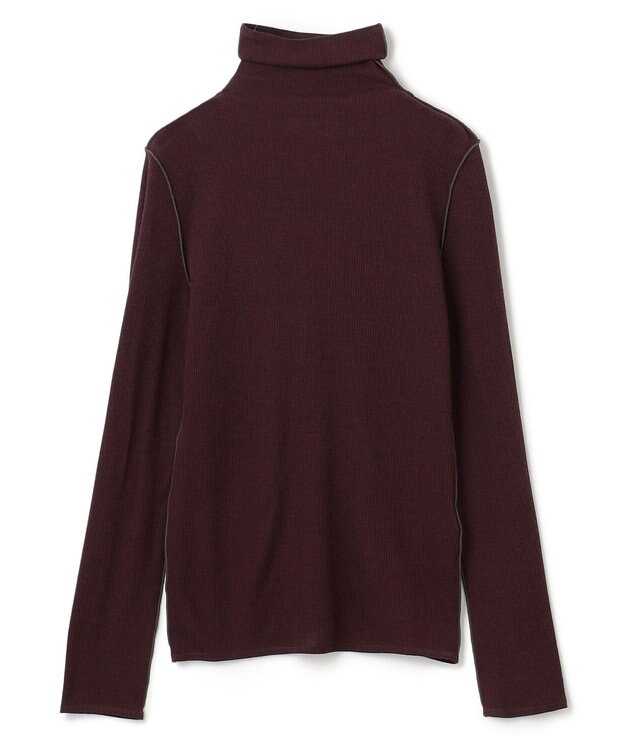 BEIGE， 【洗える・SPUR.JP 掲載】FORD / ハイネックトップス Bordeaux×C Gray