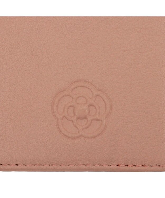 CLATHAS ワッフル リール付きパスケース ピンク