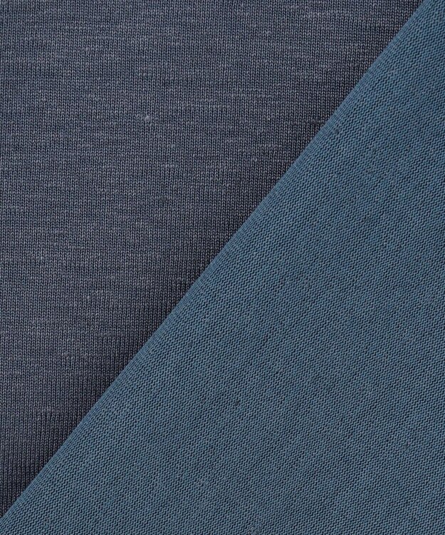 JOSEPH HOMME ハイゲージリネンジャージー　Vネックカットソー ダルブルー系