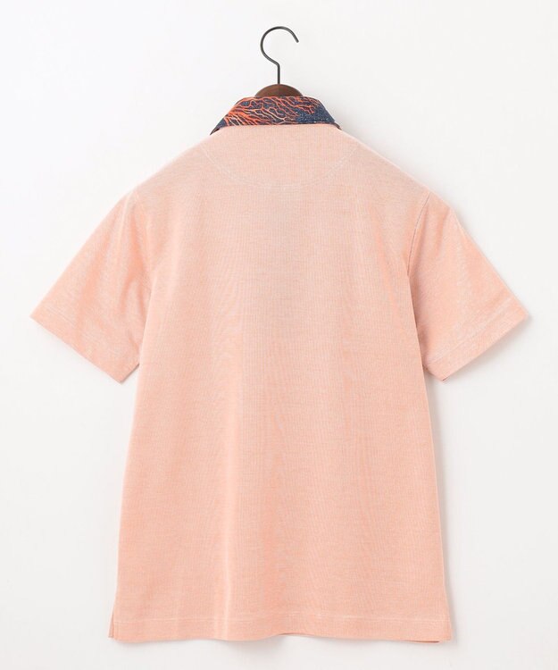 JOSEPH ABBOUD 【日経スタイルマガジン掲載・KAHALAコラボ・高機能】カハラ アロハ ダディ 半袖 ポロシャツ ライトオレンジ系