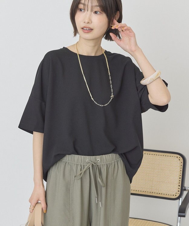 AMERICAN HOLIC 【先行予約】【WEB限定】バックフリル半袖プルオーバー Black
