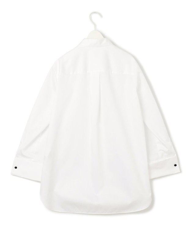 ICB 【洗える】 コットンサテンシャーティング シャツ オフホワイト系