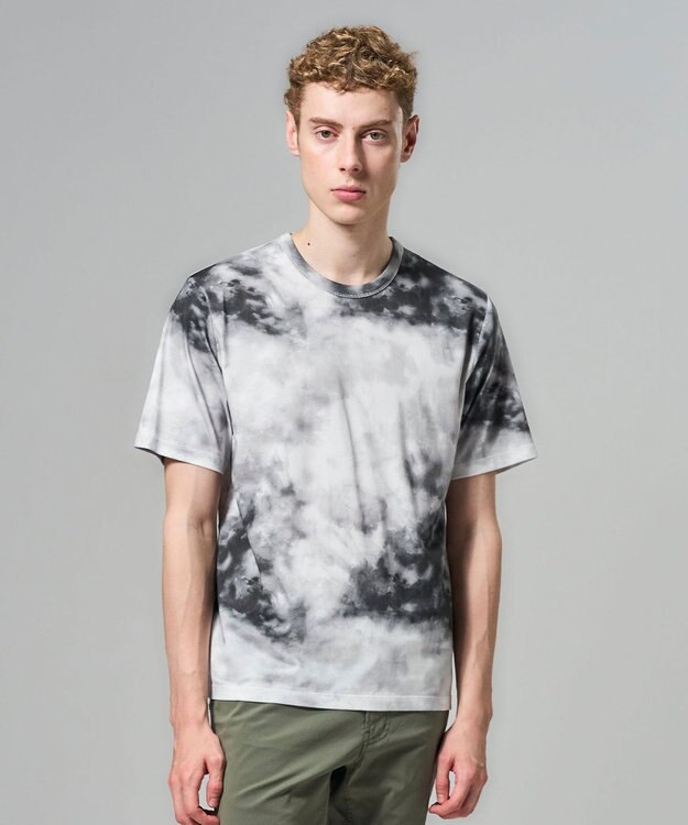 JOSEPH HOMME 【新柄】フォグプリントＴ　クルーネックTシャツ ライトグレー系3