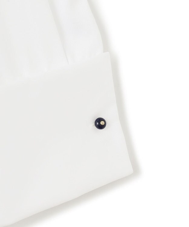 ICB 【洗える】 コットンサテンシャーティング シャツ オフホワイト系