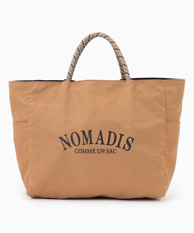 23区 【好評につき新色追加】NOMADIS  SAC2 W ナイロン リバーシブル トートバッグ ベージュ×ブラウン