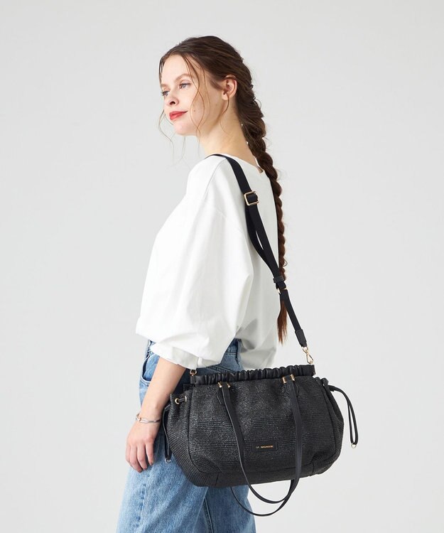 LA BAGAGERIE シャーリング2WAYサマーバッグ ブラック