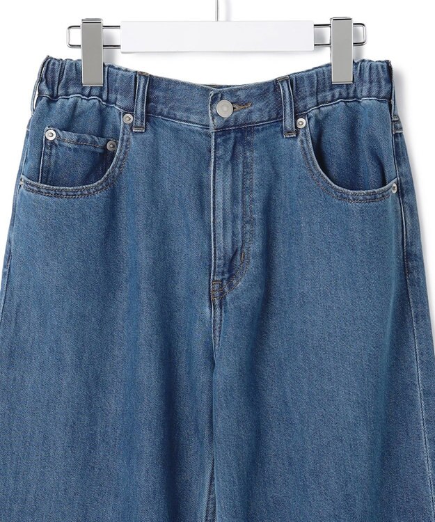 J.PRESS YORK STREET 【WOMEN】ソフトワイドデニム ダルブルー系