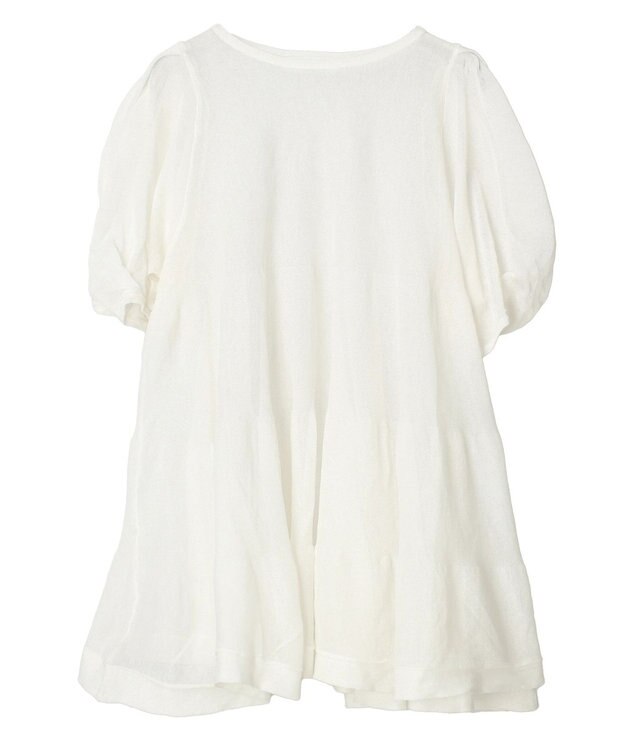 AMERICAN HOLIC ボリュームスリーブティアードニットチュニック Off White