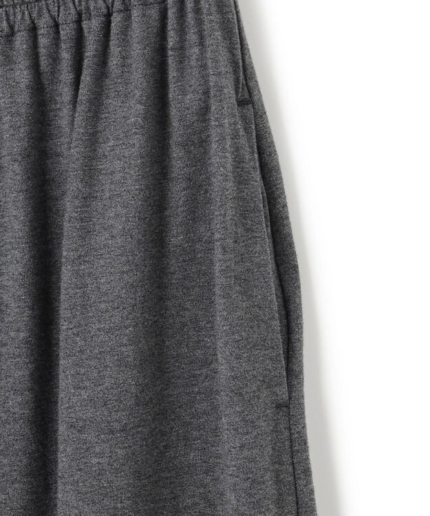 uncrave プレーンジャージー ギャザーパンツ チャコール