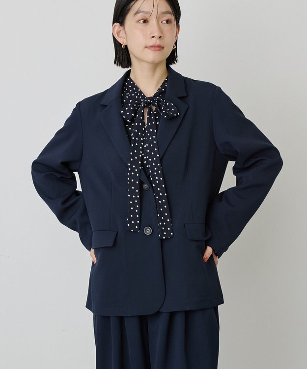 AMERICAN HOLIC 【イージーケア】テーラードジャケット Navy