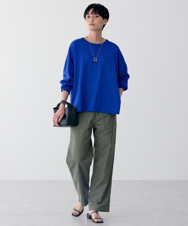 AMERICAN HOLIC センターシームラウンドニットプルオーバー Blue