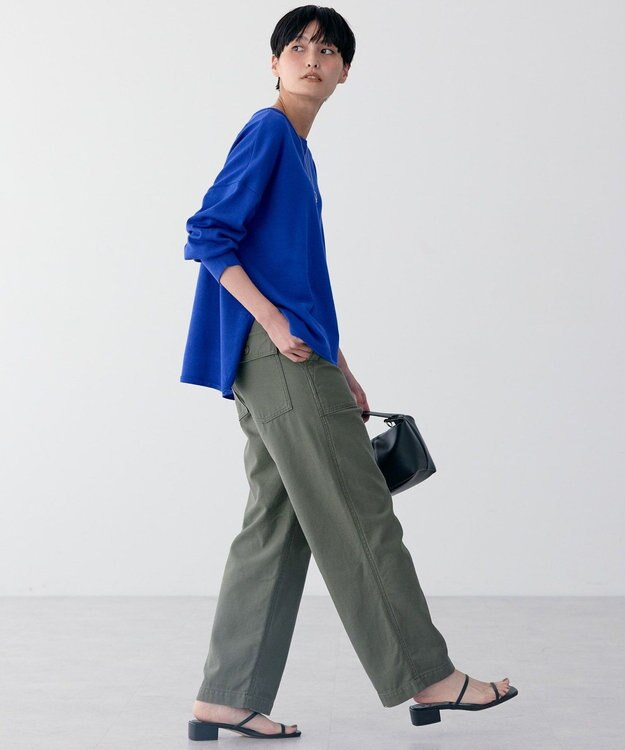 AMERICAN HOLIC センターシームラウンドニットプルオーバー Blue