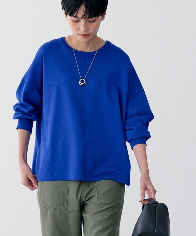 AMERICAN HOLIC センターシームラウンドニットプルオーバー Blue