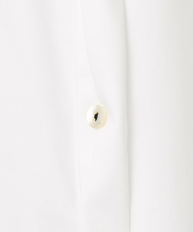 ICB 【洗える】 コットンサテンシャーティング シャツ オフホワイト系