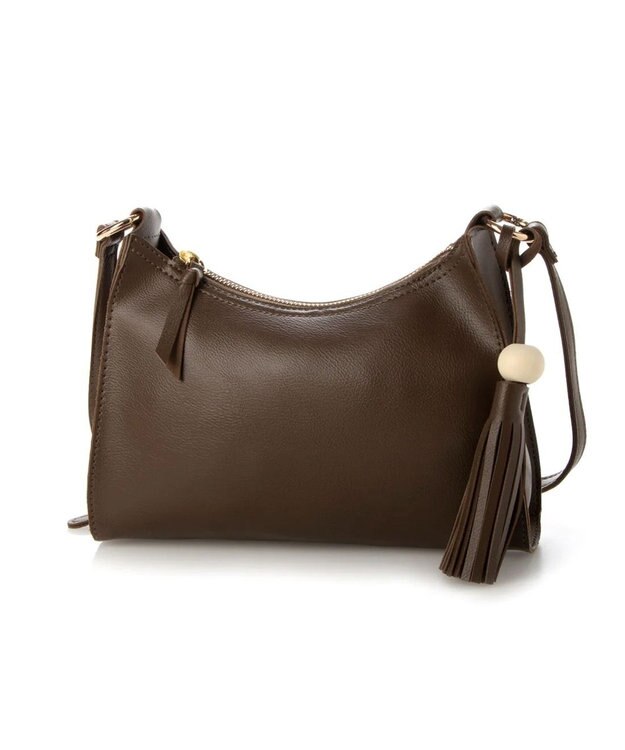 UNBILLION cachecache ウッドボールタッセルショルダー チョコ