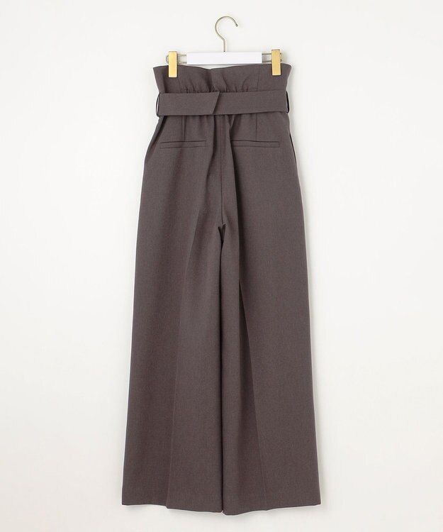 ANY SIS 【BAILA12月号掲載・貴島明日香さんコラボ】ハイカットリターン ワイドパンツ モカグレー