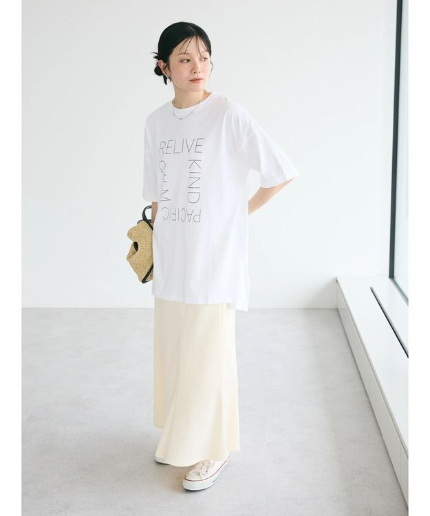 CRAFT STANDARD BOUTIQUE シルケット天竺　スクエアＰＴ　ＢＩＧ　Ｔｅｅ　Ｓ／Ｓ Off White