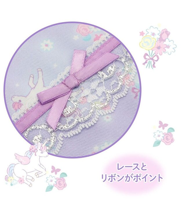 Mother garden マザーガーデン ユニコーン 巾着 《フラワー柄》 Sサイズ 20×27cm フラワー柄