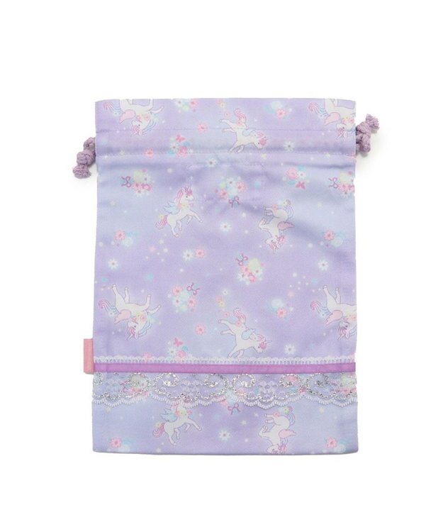 Mother garden マザーガーデン ユニコーン 巾着 《フラワー柄》 Sサイズ 20×27cm フラワー柄