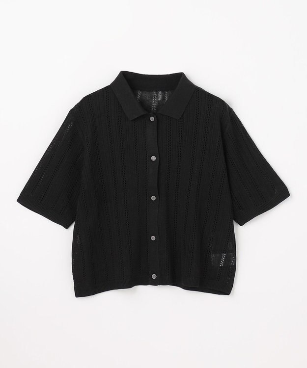 ANY レーシーポロカーデ ブラック