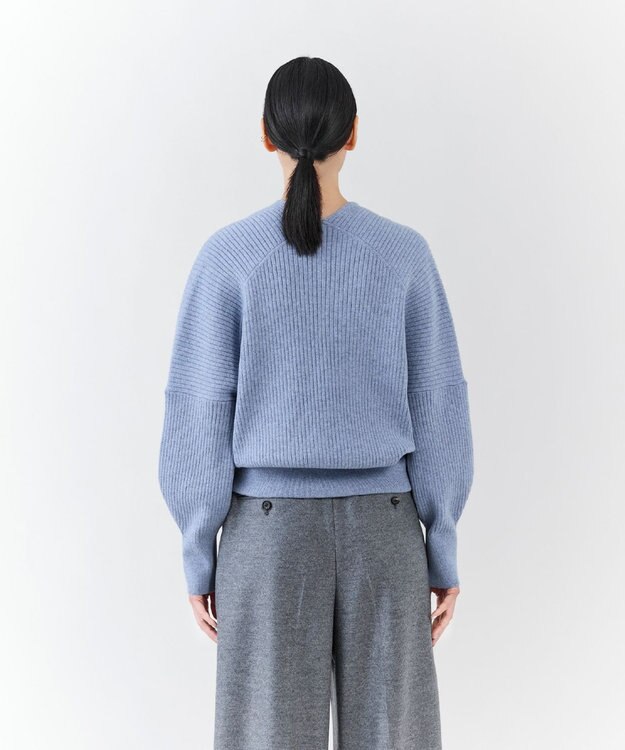 23区 S 【エステータ】カシュクール ニット ダルブルー系