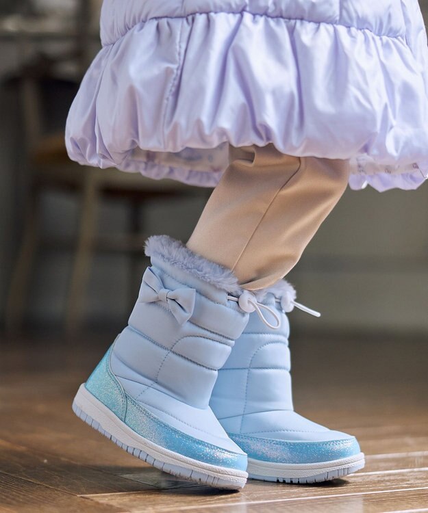 ANY KIDS キラキラスノーブーツ サックスブルー