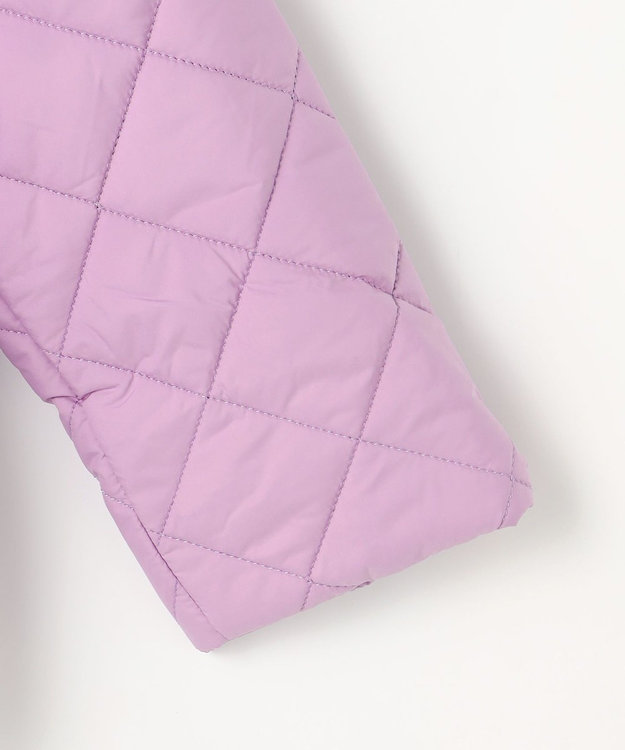 組曲 KIDS 【110-140㎝】マフラー付き中綿キルト アウター ラベンダー