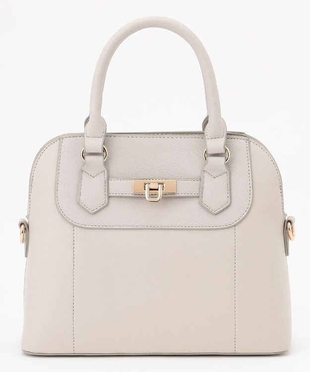 ANY 【2WAY】ラインベルトハンドバッグ ライトグレー